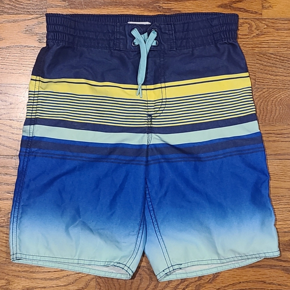 Old Navy Blue and Yellow Gradient Swim Shorts